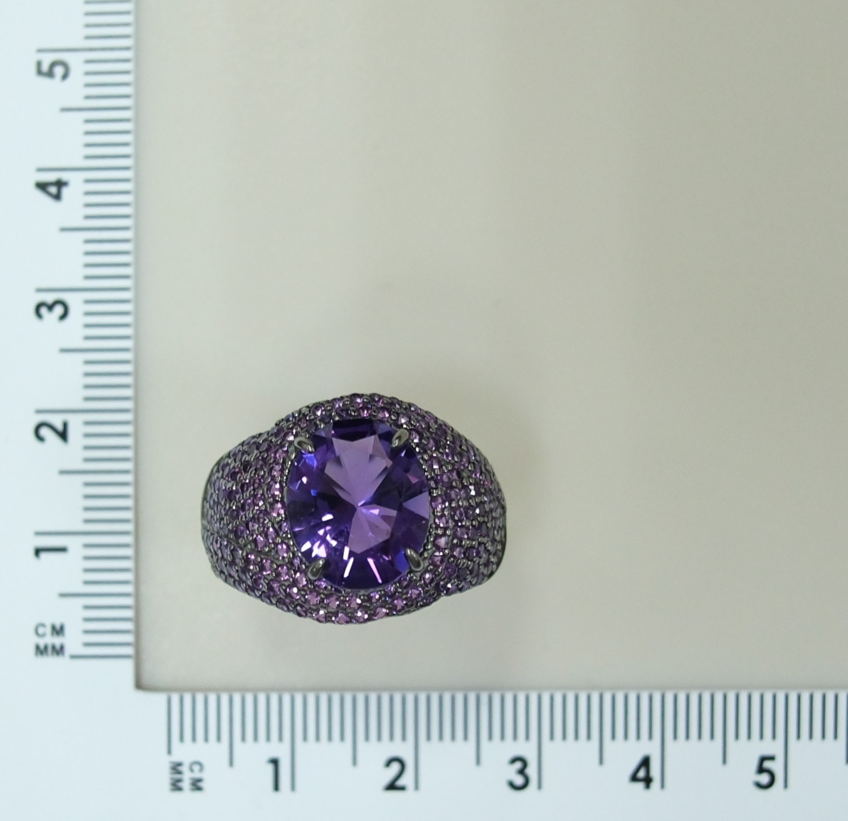 Серебряное кольцо с аметистом